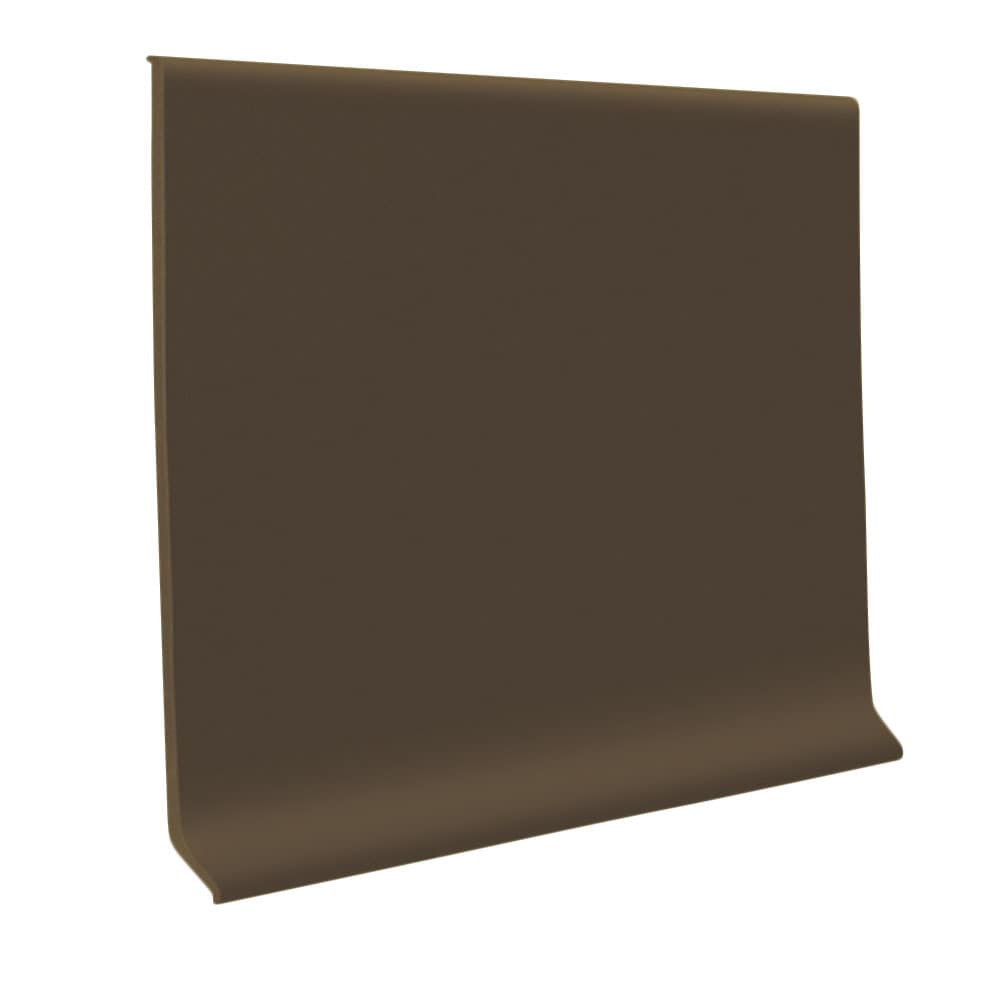 Flexco Chocolate 0.125-in T x 4-in W x 48-in L Thermoplastic Rubber Wall Base