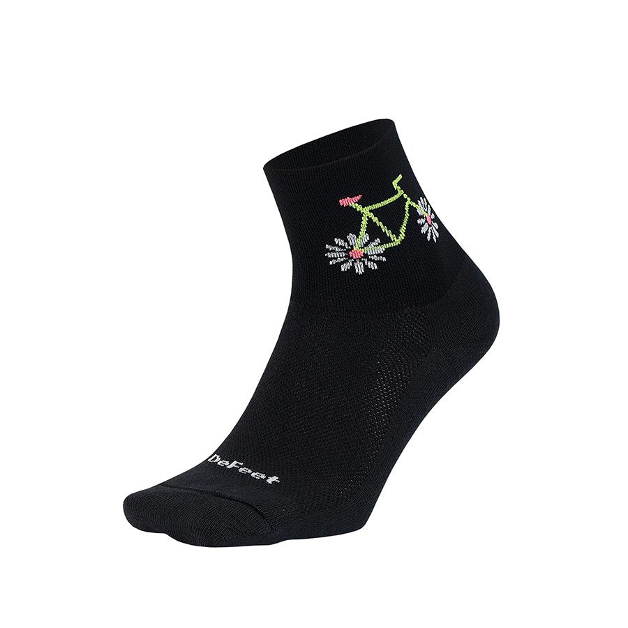 DeFeet Aireator 2-3" Cuff Socks, Pedal Power, S, Pair