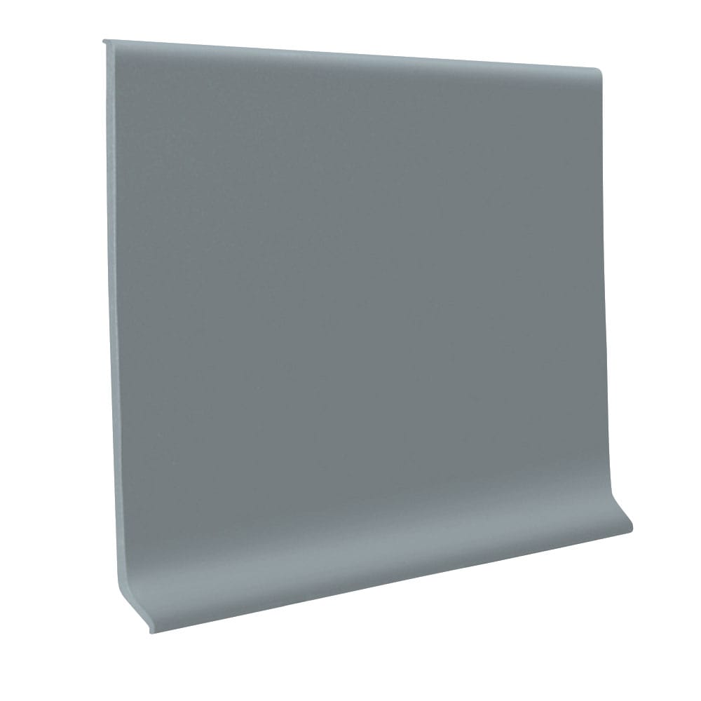 Flexco TP Rubber Cove Base Medium Gray 0.125-in T x 4-in W x 48-in L Thermoplastic Rubber Wall Base