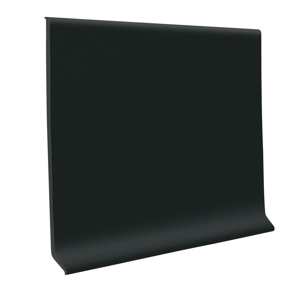 Flexco Self Stick Black Dahlia 0.08-in T x 4-in W x 240-in L Vinyl Wall Base