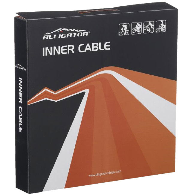 Alligator Brake Cable (Mtn), Stainless-Slick - 100/count