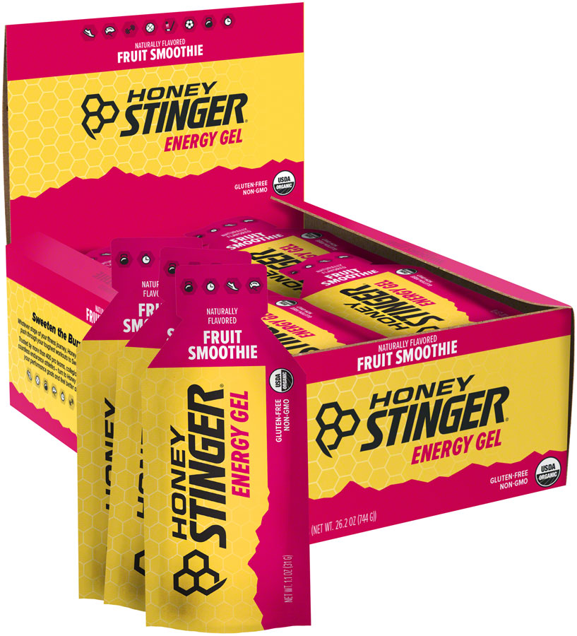 Honey Stinger Organic Energy Gel - Fruit Smoothie, Box of 24