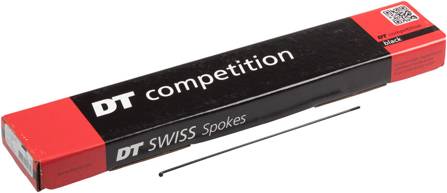 DT Swiss Competition Spoke 2.0mm 1.8mm 2.0mm 252mm J-bend Black Box of 100