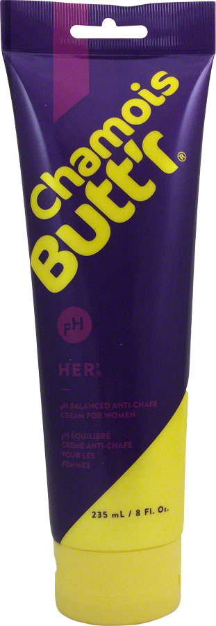 Chamois Butt'r Her' 8 oz Tube pH Balanced Non-Greasy Paraben Free