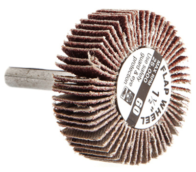 1-1/2 In. X 1/4 In. 60 Grit Aluminum Oxide Flap Sanding Wheel