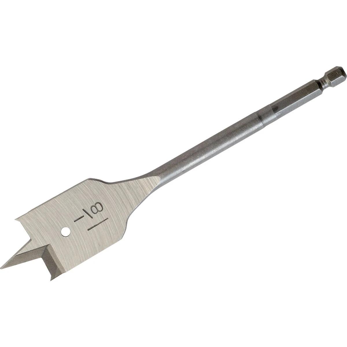 Wood Spade Drill Bit, 1 And 1/8 Inch Diameter By 6 Inch Length