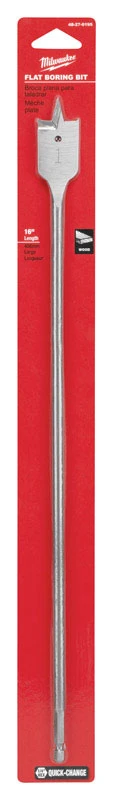 Wood Spade Drill Bit, 1 Inch Diameter By 16 Inches Length
