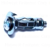 1/8 Extra Short Zinc Hollow Wall Anchors - 100 Pack