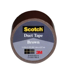 1.5 In. W X 170 L Brown Duct Tape