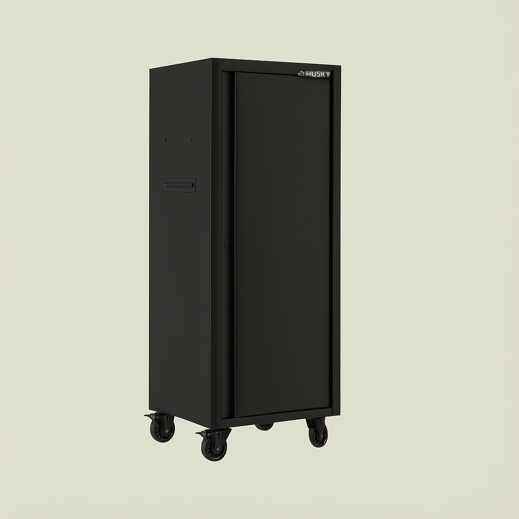 Husky Heavy Duty 4-Shelf Rolling Tool Locker - Matte Black
