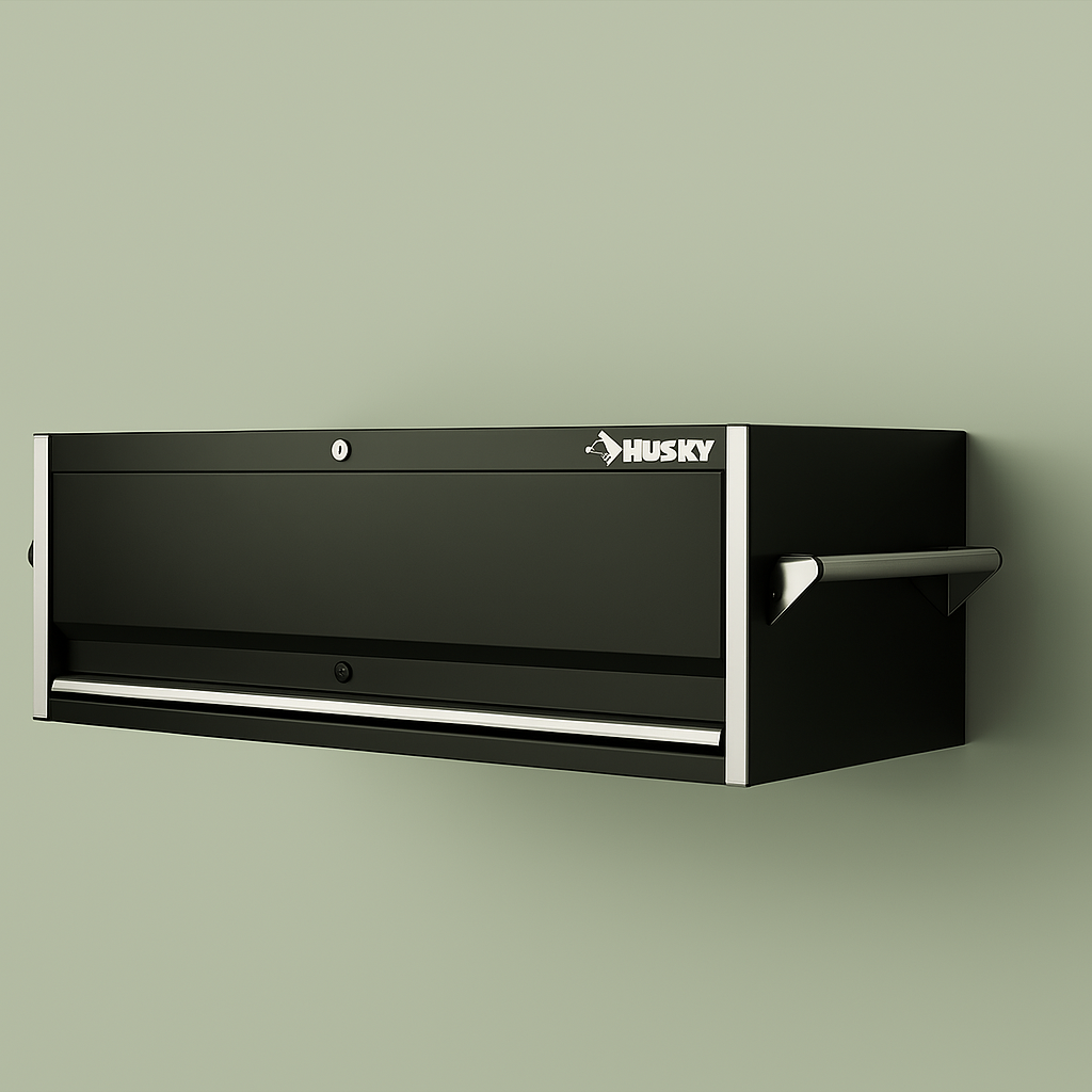 Husky 63.5 in. W Professional Duty Workbench Top Locker in Black (2-Pack)