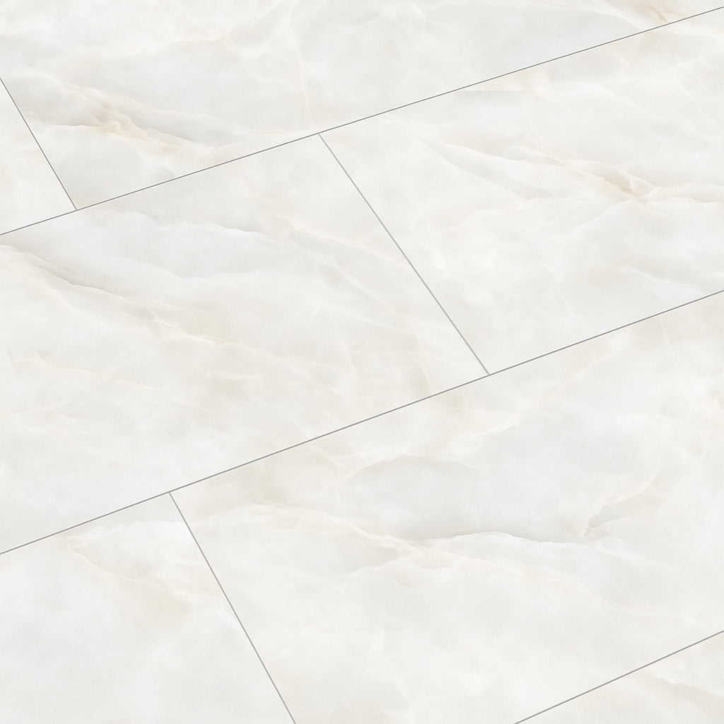 Pianetto Alessia Bianca Polished Porcelain Tile 24 x 48