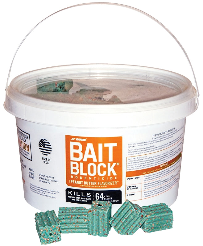 J.T. Eaton 704-PN Bait Block, Solid, 1 oz, Pail