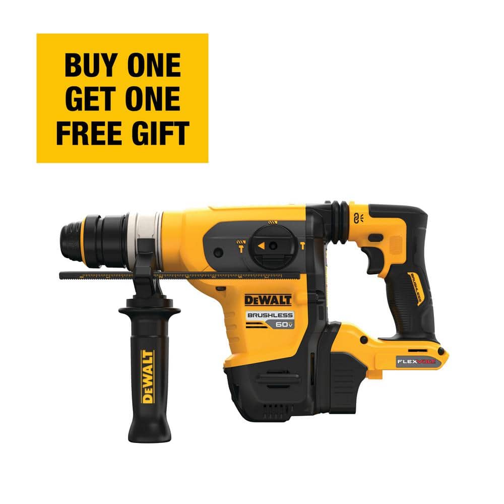 DEWALT FLEXVOLT 60V MAX Cordless 1-1/4 in. SDS Plus Rotary Hammer (Tool Only)