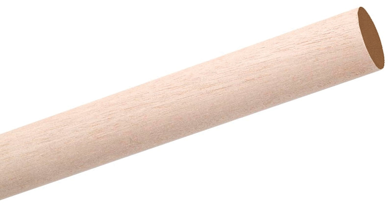 Waddell 6310UB Dowel Rod, Round, 5/8 in Dia, 36 in L, Hardwood
