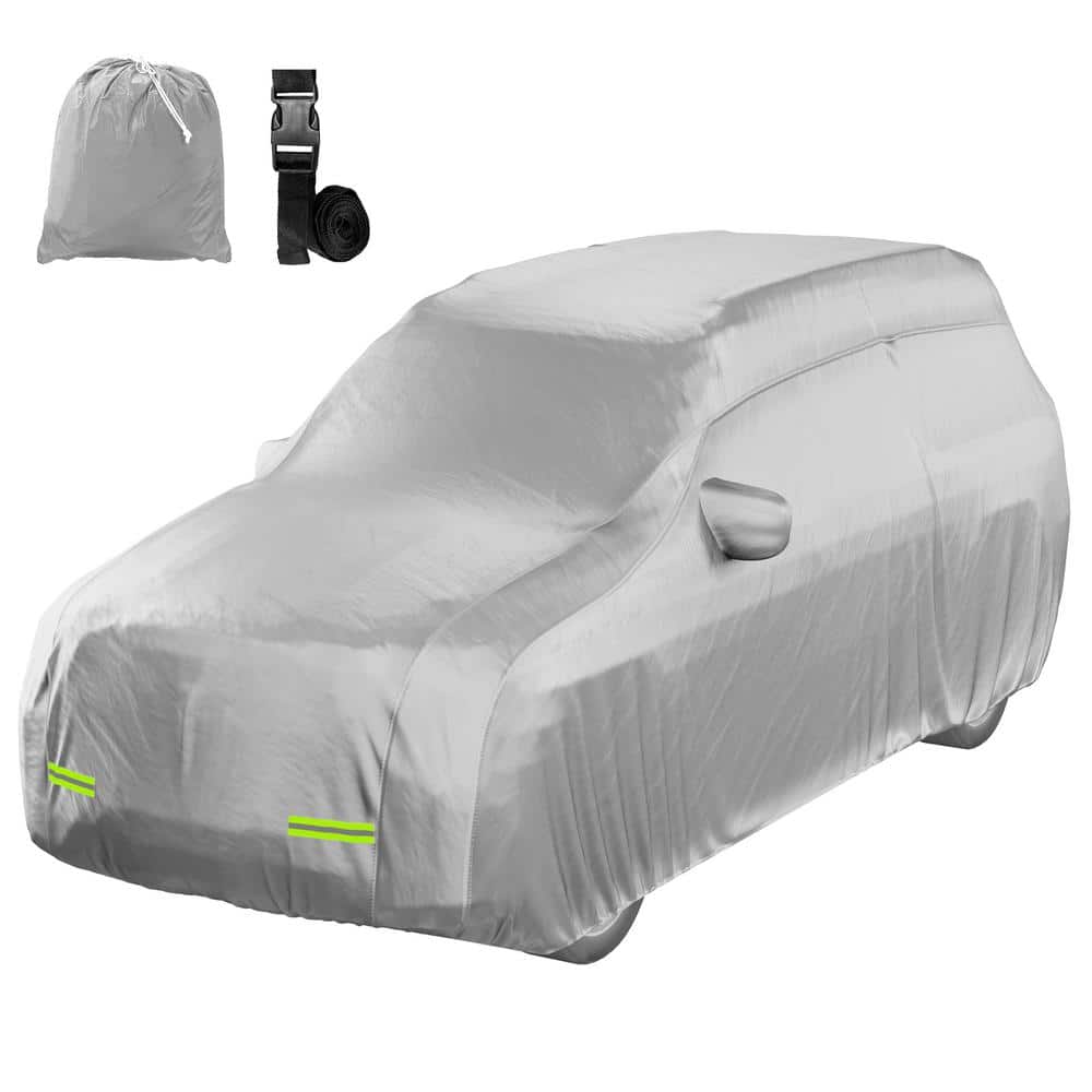 Mockins 200 in. x 75 in. x 75 in. Water Resistant SUV Car Cover - Oxford 150D - Silver