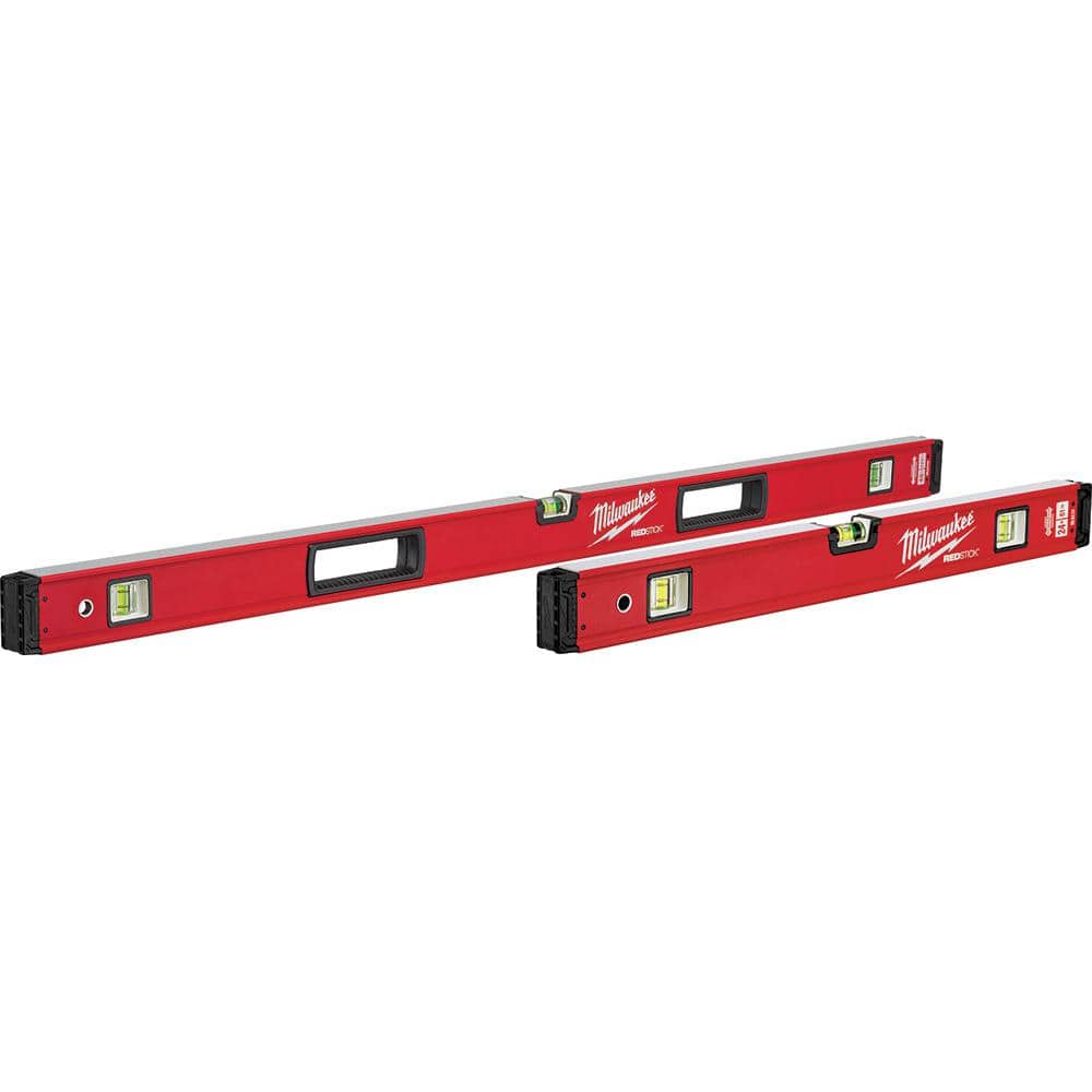 Milwaukee 24 in./48 in. REDSTICK Box Level Set