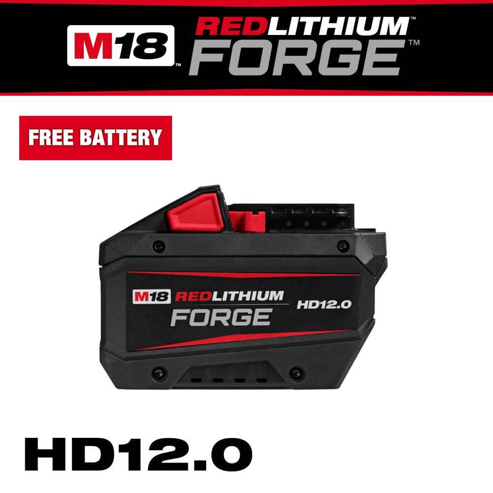 Milwaukee M18 18V Lithium-Ion REDLITHIUM FORGE HD 12.0 Ah Battery Pack