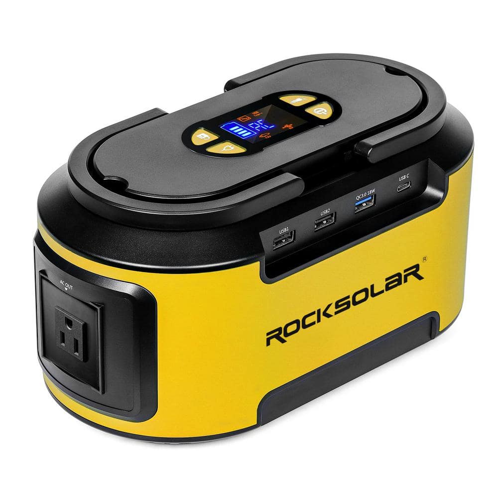 ROCKSOLAR READY 300-Watt Peak Push Button Start Quiet Gasless Portable Power Generator